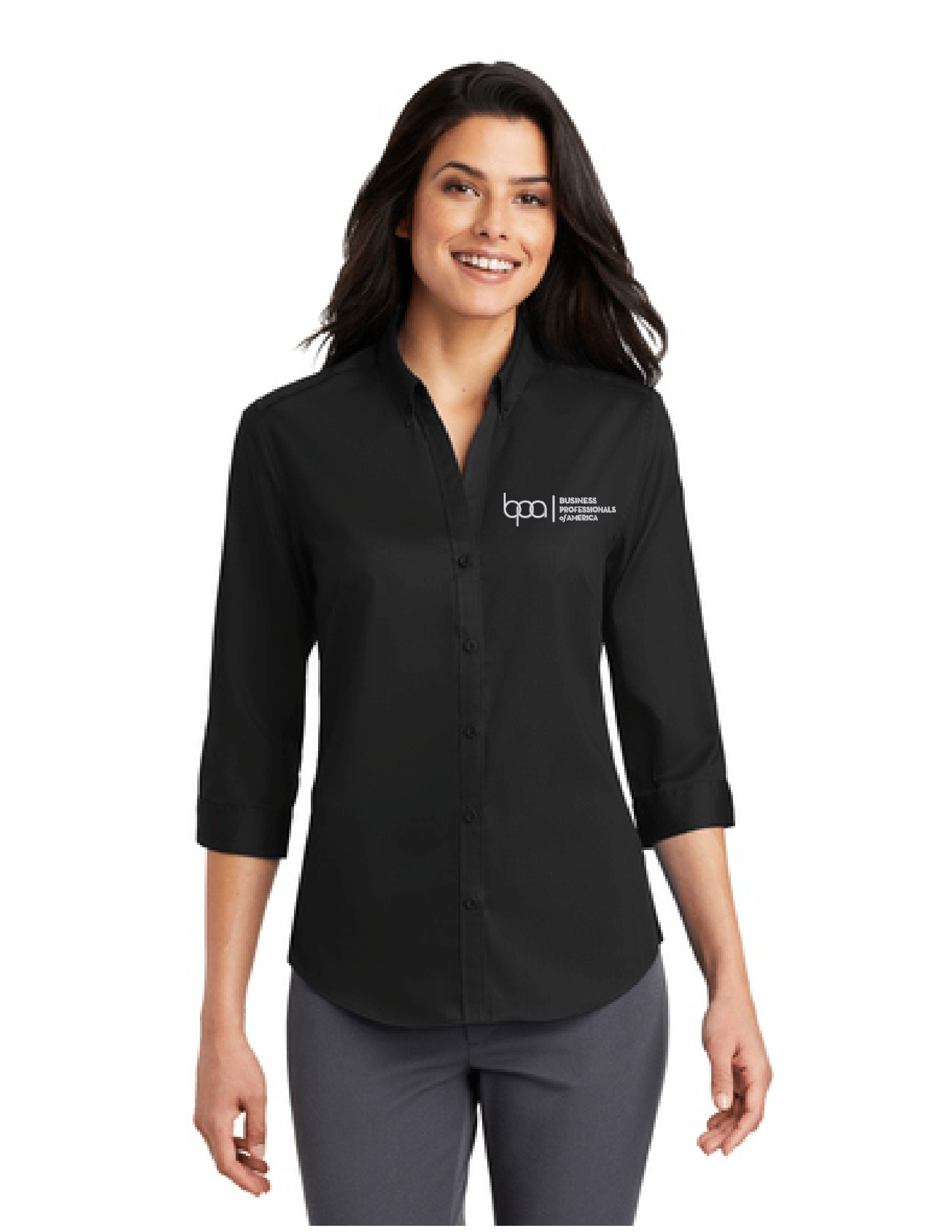 Women's 3/4-Sleeve SuperPro Twill Shirt