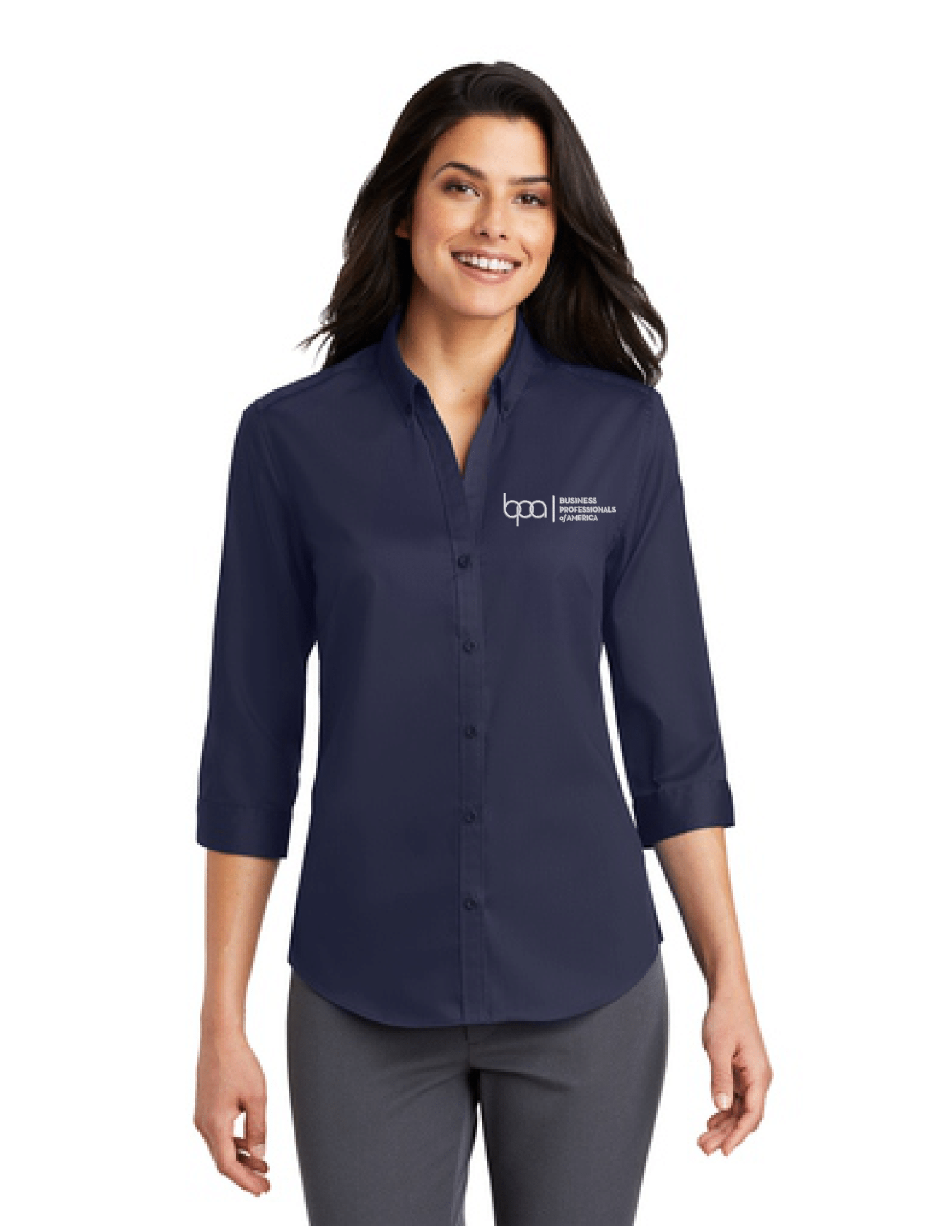 Women's 3/4-Sleeve SuperPro Twill Shirt