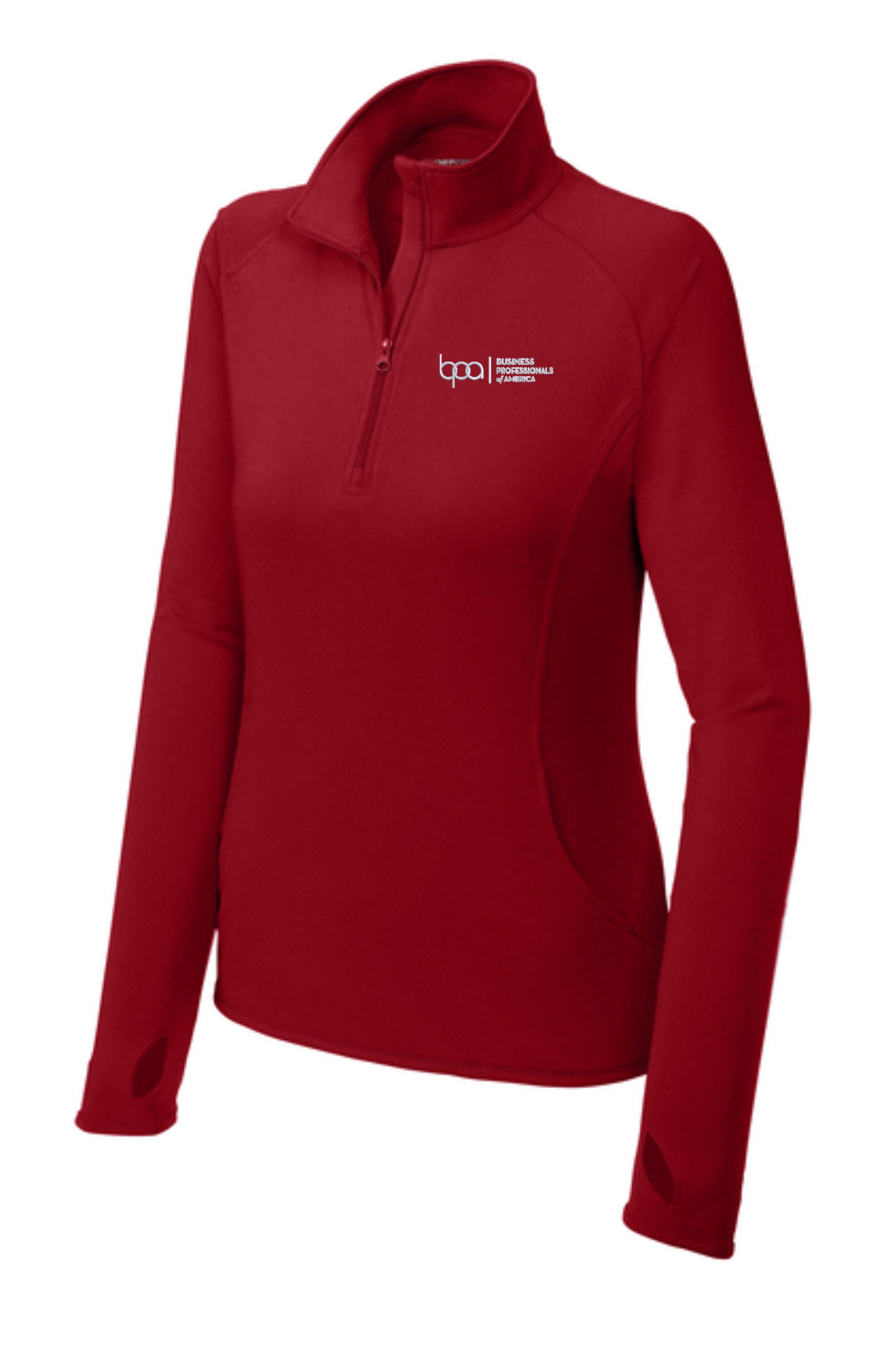Ladies Stretch 1/4-Zip Pullover