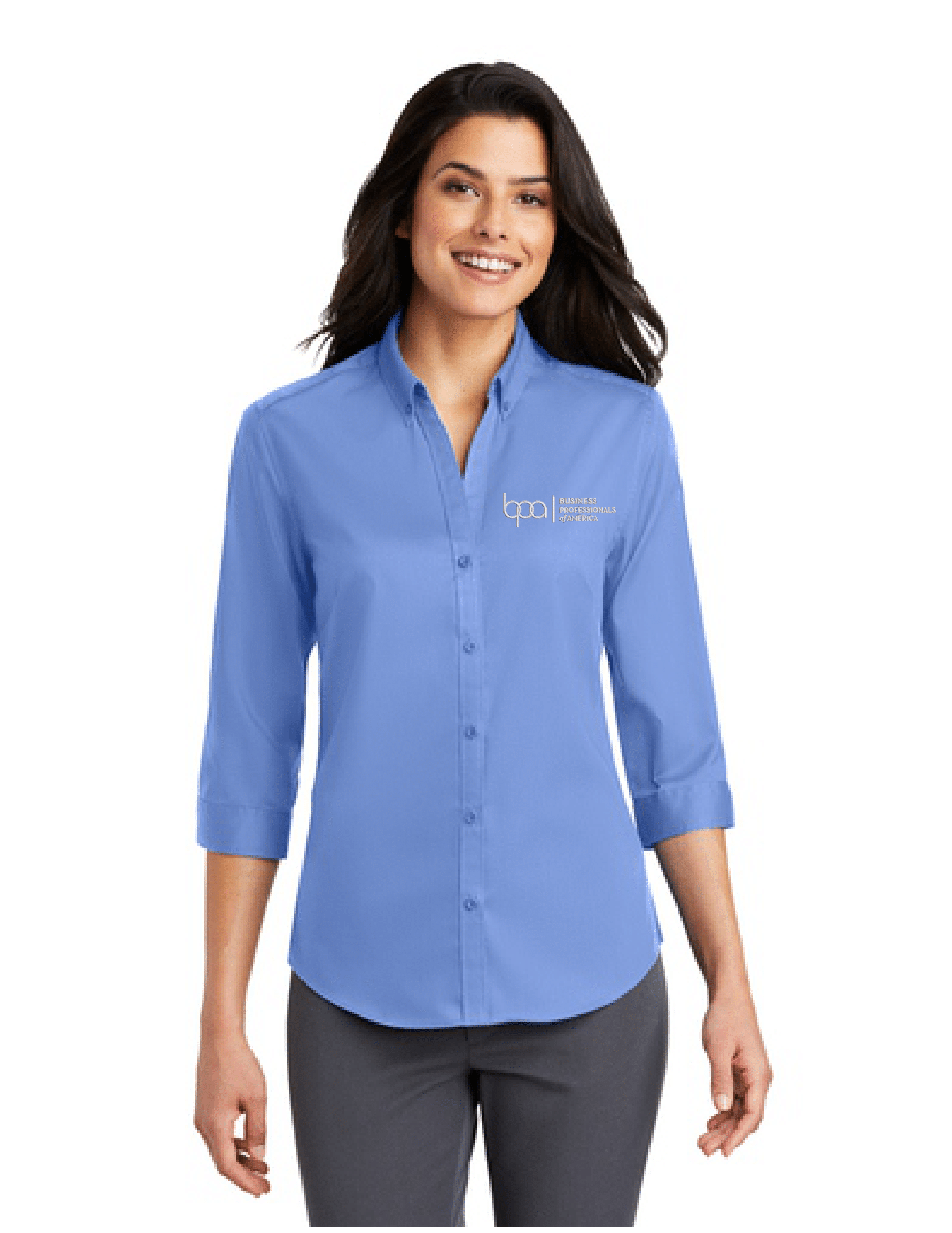 Women's 3/4-Sleeve SuperPro Twill Shirt