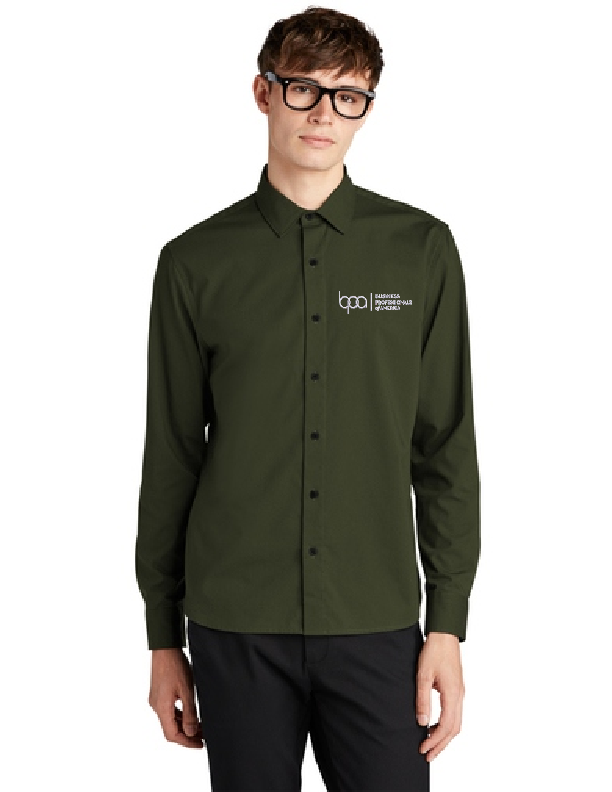 Long Sleeve Stretch Woven Shirt